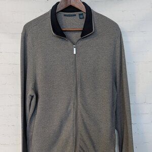 Grey Men's Perry Ellis Full zip sweater